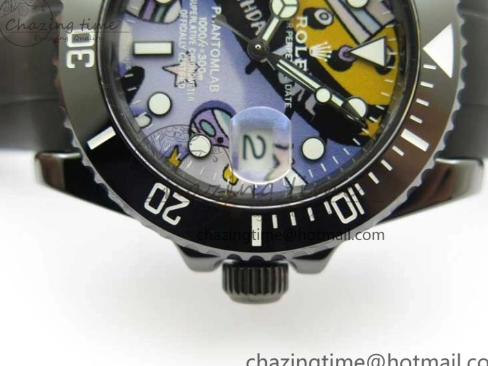 0601 FashionForward Submariner 40mm Black Ceramic 5GF Best Edition Painting Dial on Black Rubber Strap SA 2467
